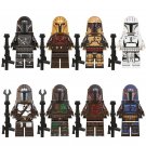 8Pcs/set The Mandalorian Star Wars  Minifigure Building Toys Gift