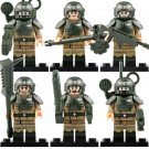 6Pcs/set Assault Commander Signal Corps Military City Police  Minifigure