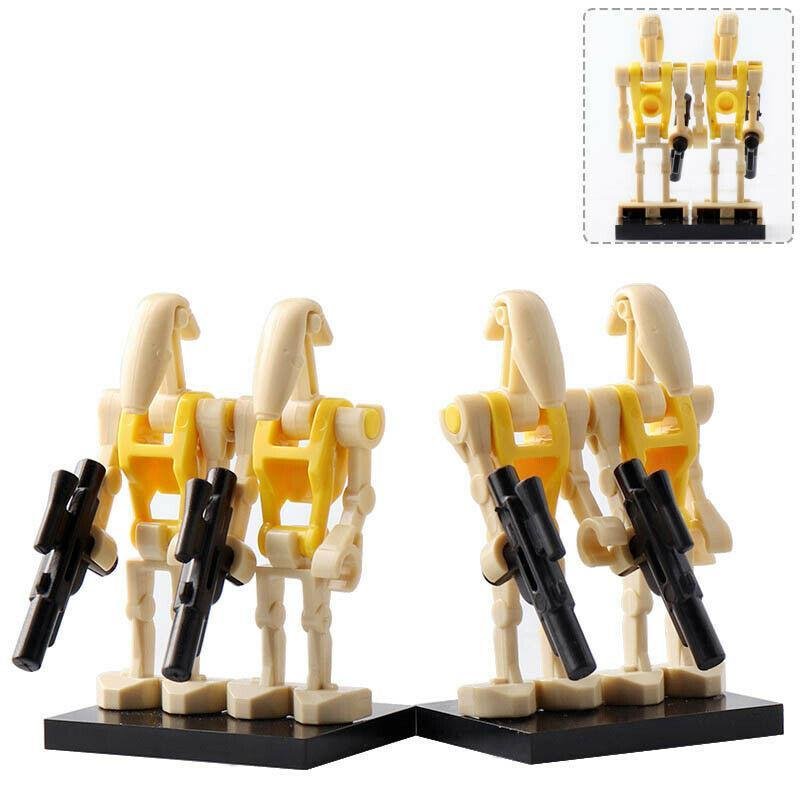 4Pcs/set Battle Droid Commander Army Military Star Wars  Minifigure Toys