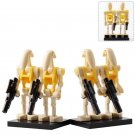 4Pcs/set Battle Droid Commander Army Military Star Wars  Minifigure Toys