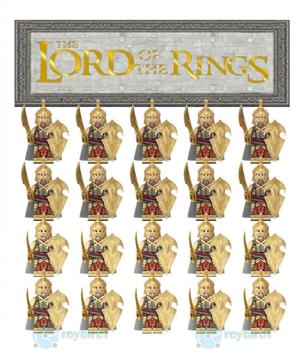 20Pcs The Lord Of The Rings Hobbit The Noldor Elf Royal Guard  Minifigures