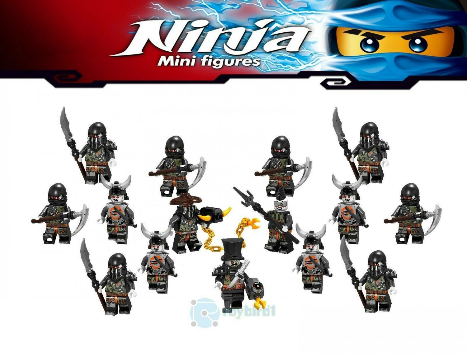 15Pcs/set Ninjago the Dragon Hunters Iron Baron Muzzle Jet Jack  Minifigures