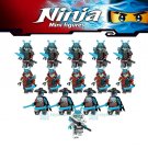 15Pcs/set Ninjago Blizzard Samurai Warriors Ice Emperor Vex  Minifigures Toy