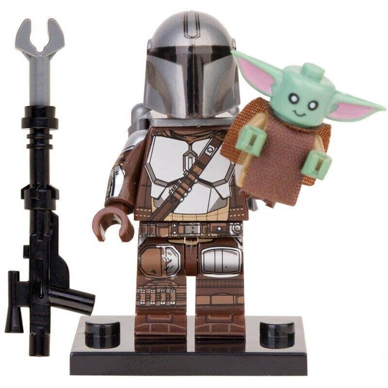 The Mandalorian and Baby Yoda - Star Wars  Minifigure Building Toys Gift
