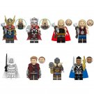 8pcs Marvel Thor Love and Thunder Gorr Mighty Thor Valkyrie Korg Minifigures Toy