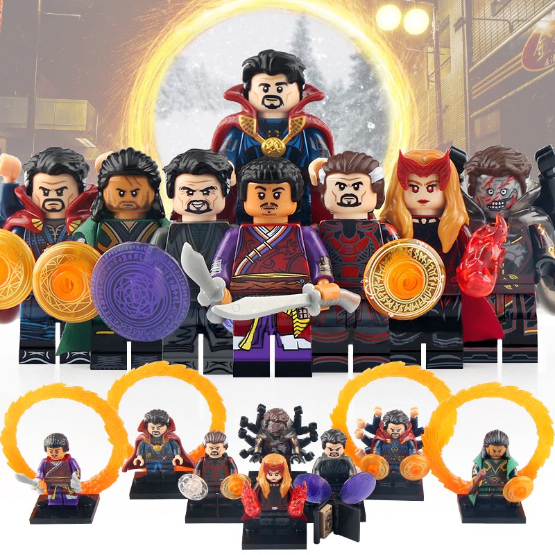 8pcs Doctor Strange in the Multiverse of Madness Scarlet Witch Mordo Minifigures