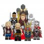 8pcs Thor Love and Thunder Gorr Valkyrie Mighty Thor Korg Star-Lord Minifigures