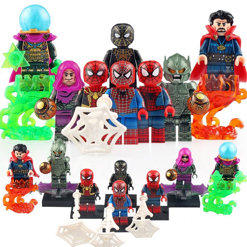 8pcs Spider-Man No Way Home Green Goblin Mysterio Doctor Strange Minifigures Toy