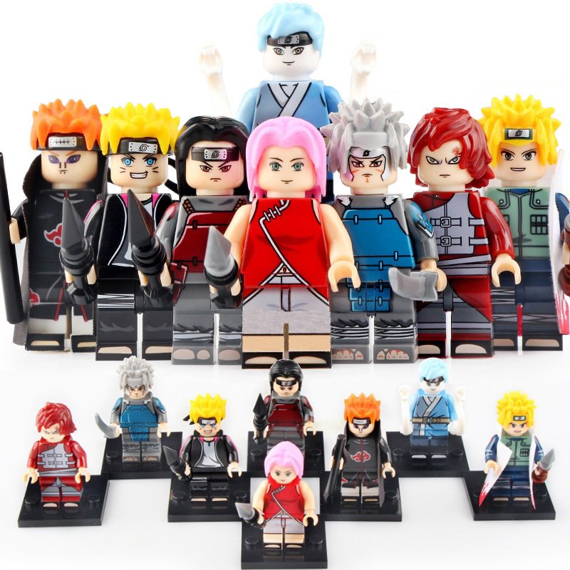 8pcs Naruto Boruto Mitsuki Gaara Sakura Hashirama Senju Minato Minifigures Toys