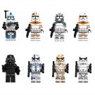 8pcs Star Wars Stormtrooper Commander Fives Waxer Boil Wolfpack Minifigures Toys