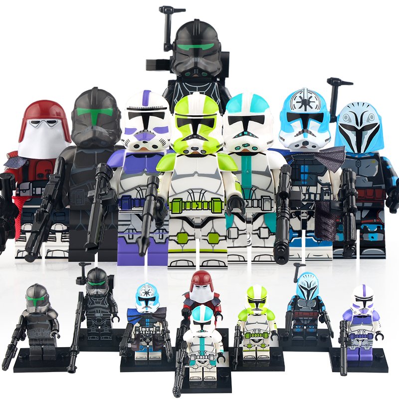8pcs Star Wars The Bad Batch Crosshair Elite Squad Howzer Grey Jesse Minifigures