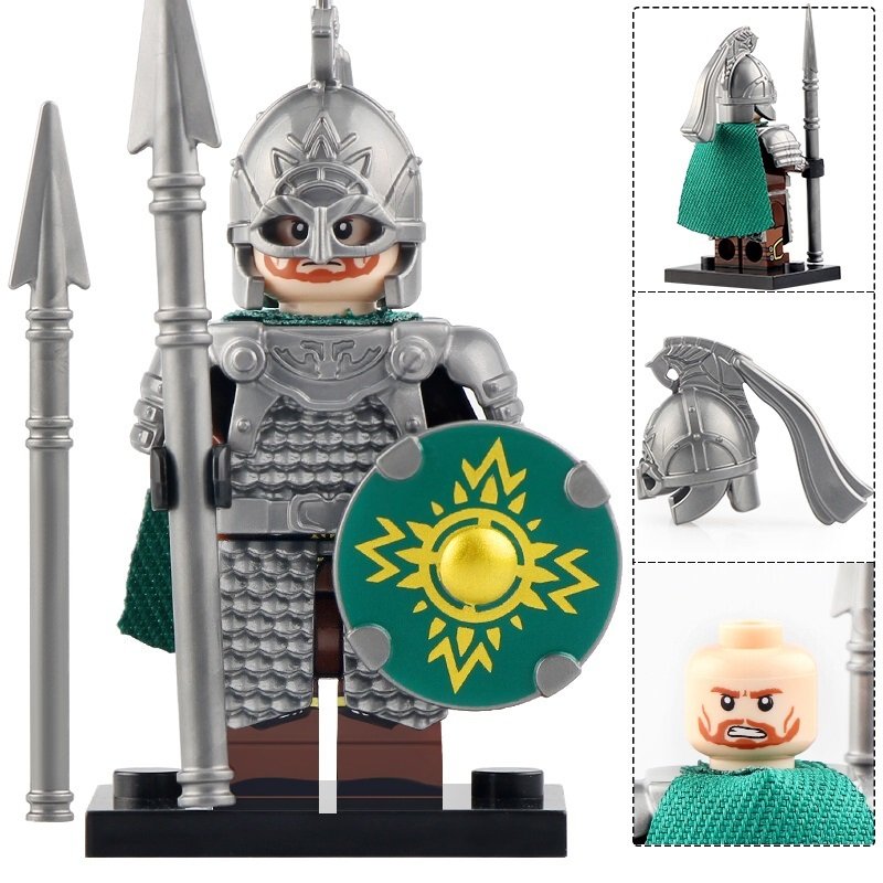Rohan Royal Guard (with Spears) The Lord of the Rings Minifigures Building Toys