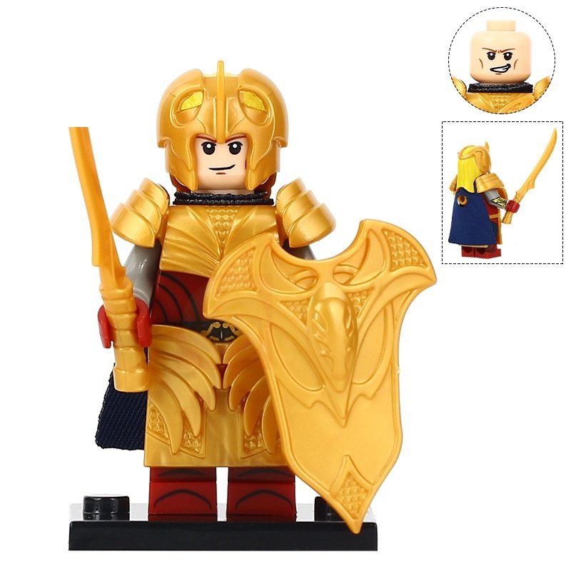 Galadhrim Elf Warrior Heavy Armor The Lord of the Rings Minifigures Building Toy