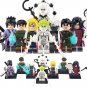 8pcs Naruto Sasuke Uchiha Madara Might Guy Kakashi Minato Zetsu Minifigures Toys
