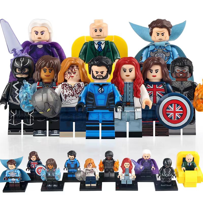 10pcs Doctor Strange 2 Wanda America Chavez Black Bolt Professor X Minifigures