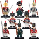 8pcs Napoleonic Wars British Army French Army Imperial Guard Minifigures Toys