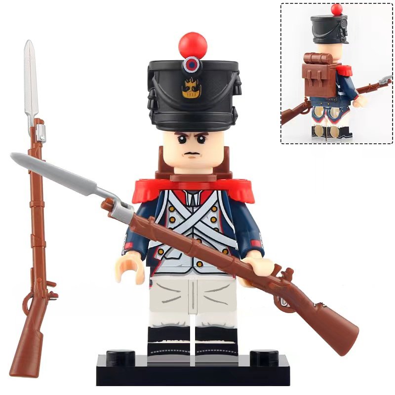 Line Infantry French Fusilier The Napoleonic Wars Minifigures Building Toys