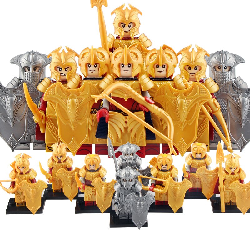 8pcs Mirkwood Elf Soldiers Galadhrim Warriors The Lord of the Rings Minifigures