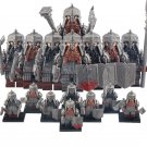8pcs The Iron Hills Dwarf Warriors The Hobbit Lord of the Rings Minifigures Toys