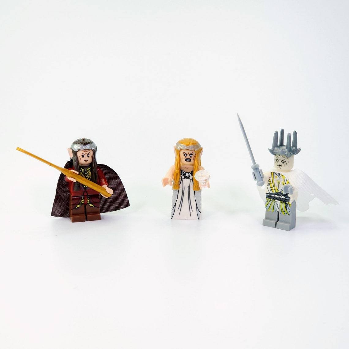 3pcs Witch-King Battle Galadriel and Elrond The Lord of the Rings Minifigures