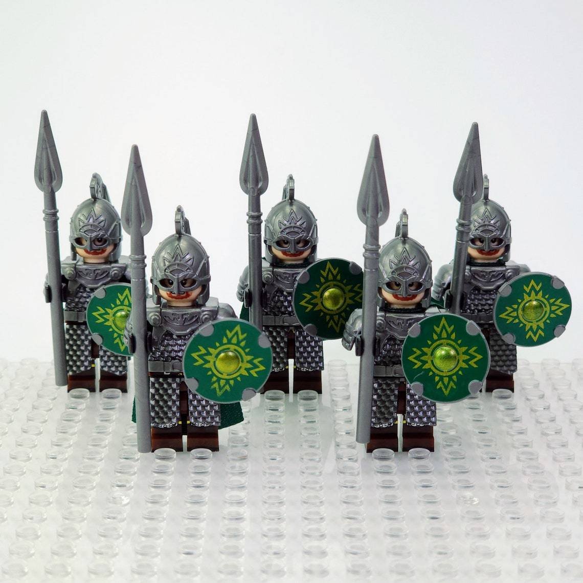 5pcs Rohirrim Soldiers Rohan Spearmen The Lord of the Rings Minifigures