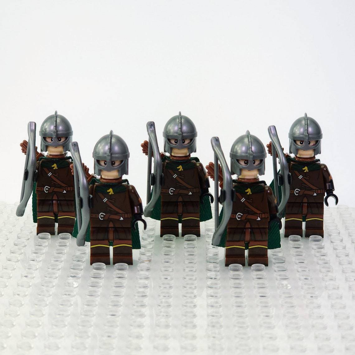 5pcs Rohirrim Archers The Rohan Soldiers The Lord of the Rings Minifigures