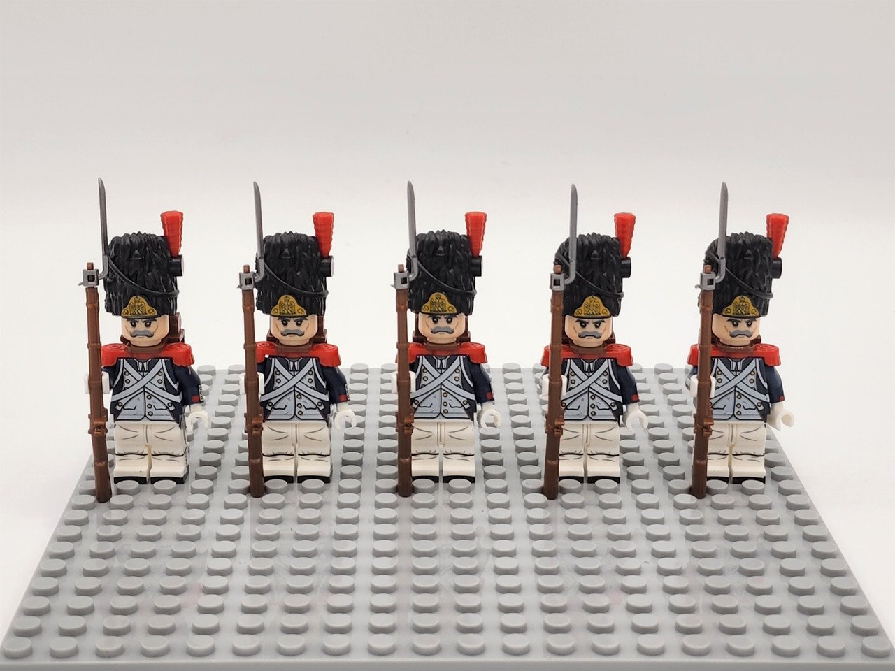 5Pcs French Old Guard Grenadiers French Army Napoleonic Wars Minifigures