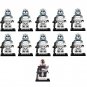 11Pcs Star Wars Commander Wolffe 104th Battalion Wolfpack troopers Minifigures