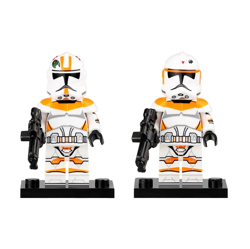 2Pcs Clone Trooper Boil and Waxer (212th Attack Battalion) Star Wars Minifigures