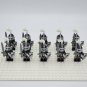 10pcs Castle Kingdoms Falcon Knight (Dragon armor and Falcon shield) Minifigures