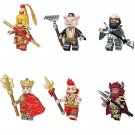 6pcs Journey to the west Sun Wukong Zhu Bajie Tang Sanzang Bull King Minifigures