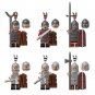 6pcs Ancient Chinese Northern Han and Southern Han Dynasty Soldiers Minifigures