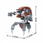 3pcs Droideka (Destroyer Droid) Star Wars Clone Wars Minifigures