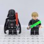 2pcs Star Wars Luke Skywalker Vs Darth Vader Minifigures