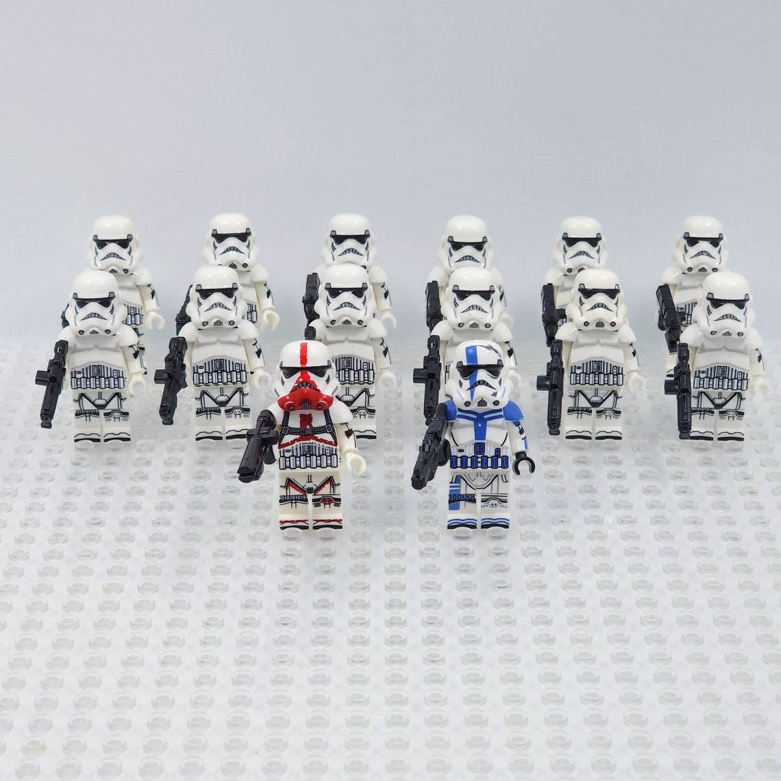 14pcs Star Wars Army Stormtrooper Commander Incinerator trooper Minifigures