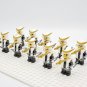 10pcs Japanese Samurai Bamboo Sword Bow and Arrow Helmet Armor Minifigures