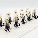 10pcs Japanese Samurai (White Armor) with Weapons Minifigures