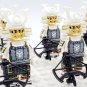 10pcs Japanese Samurai (White Armor) with Weapons Minifigures