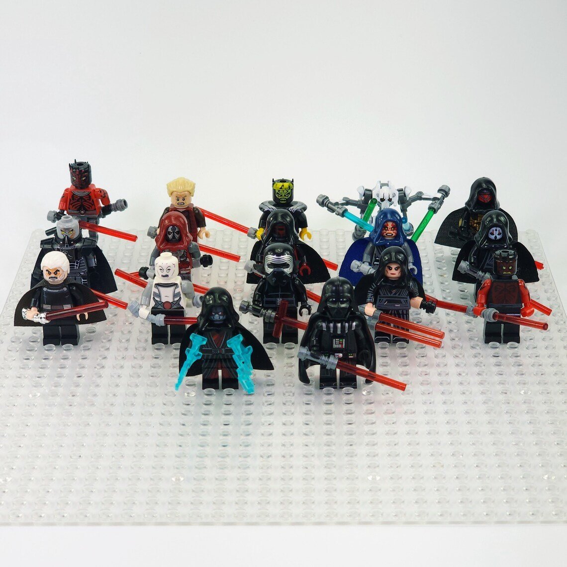 17pcs Star Wars Sith Lord Palpatine Darth Revan Malgus Maul Savage Minifigures