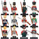 12pcs Napoleonic Wars British Army French Dutch Italian Army Soldier Minifigures