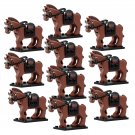 10pcs War Horse Battle Horse Military The Hobbit Lord of the Rings Minifigures