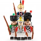 4pcs Napoleonic Wars Spanish Italian Swiss Dutch Army Soldiers Minifigures