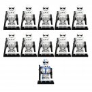 11pcs Star Wars Stormtrooper Commander The First Order Army Minifigures Toys