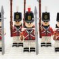 10pcs Napoleonic Wars British Royal Fusiliers Redcoat Soldiers Minifigures Toys