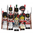 8pcs Napoleonic Wars British Army and French Army Soldiers Minifigures Toys