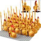 21pcs Medieval Spartan Army The Spartan Hoplites Greek Soldiers Minifigure Toys