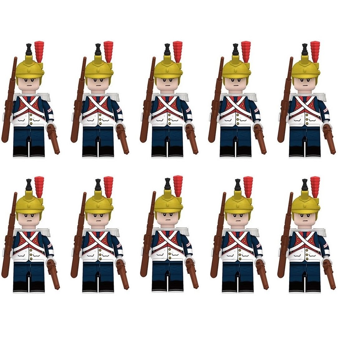 10pcs Napoleonic Wars Dutch Army the Dutch Dragoon Cavalry Guard Minifigures