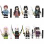 16pcs Kimetsu no Yaiba Demon Slayer Hashira Tanjiro Inosuke Akaza Minifigures