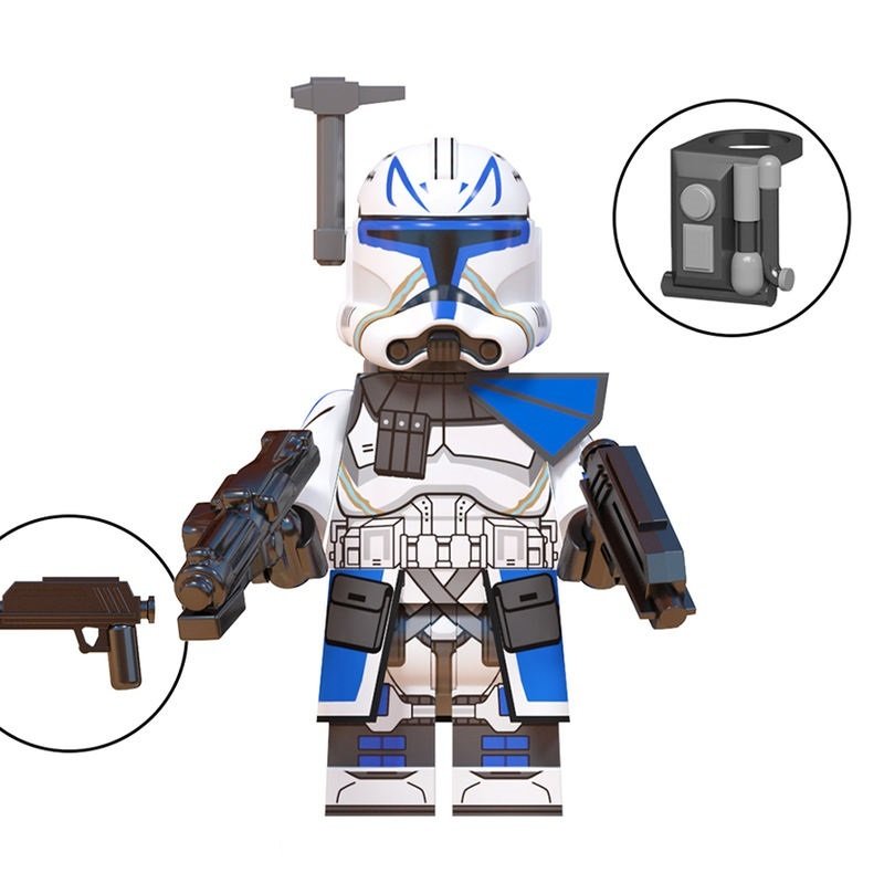 Clone Captain Rex (501st Legion) Star Wars Minifigures Toys