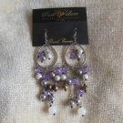 Jewels by Park Lane Long Dangling Faux Pearl Bead Hook Earrings